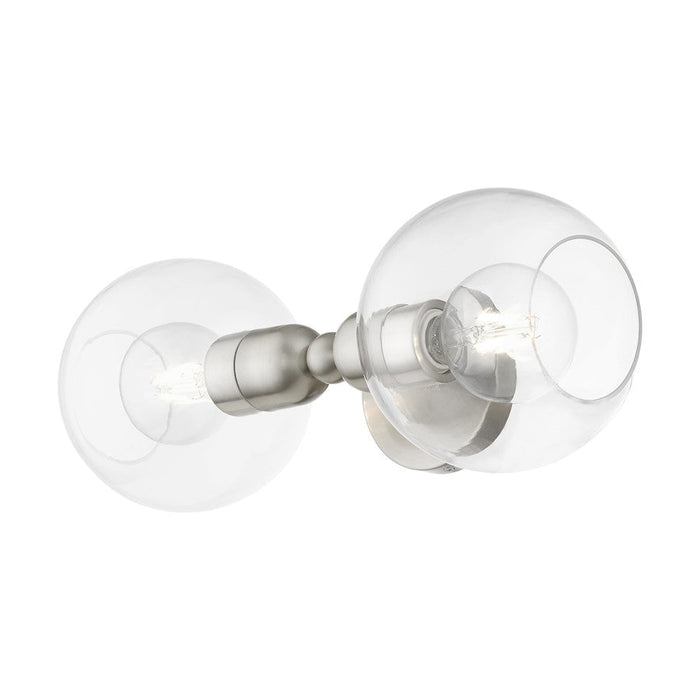 Livex Downtown 2 Light Sphere Vanity Sconce