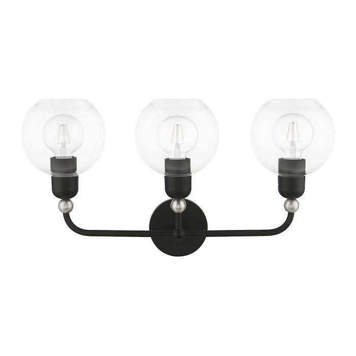 Livex Downtown 3 Light Sphere Vanity Sconce