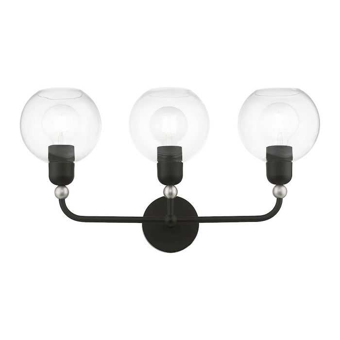 Livex Downtown 3 Light Sphere Vanity Sconce