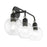 Livex Downtown 3 Light Sphere Vanity Sconce