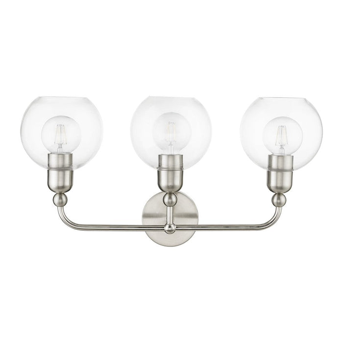 Livex Downtown 3 Light Sphere Vanity Sconce