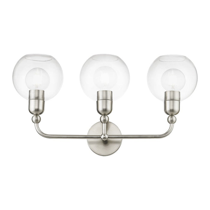 Livex Downtown 3 Light Sphere Vanity Sconce