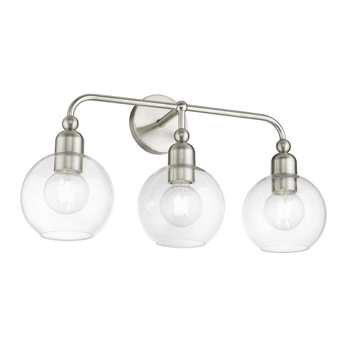 Livex Downtown 3 Light Sphere Vanity Sconce