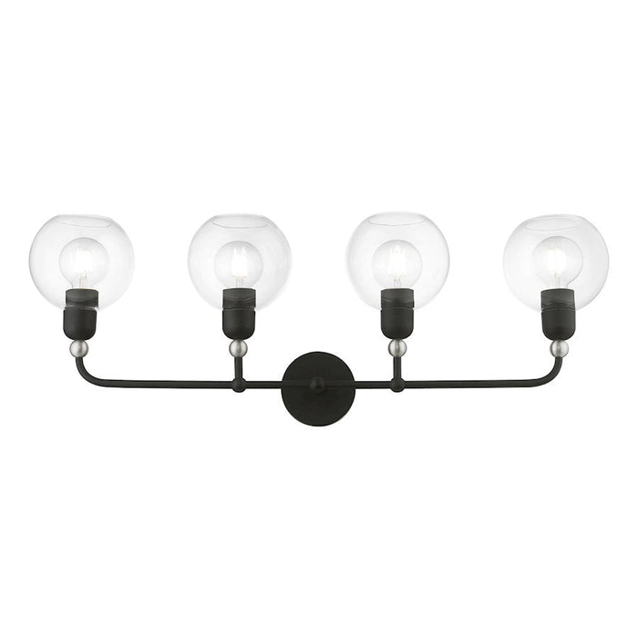 Livex Downtown 4 Light Large Sphere Vanity Sconce