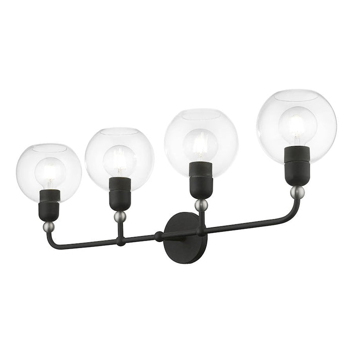 Livex Downtown 4 Light Large Sphere Vanity Sconce