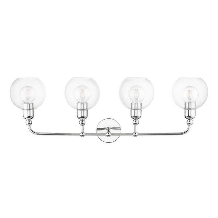 Livex Downtown 4 Light Large Sphere Vanity Sconce