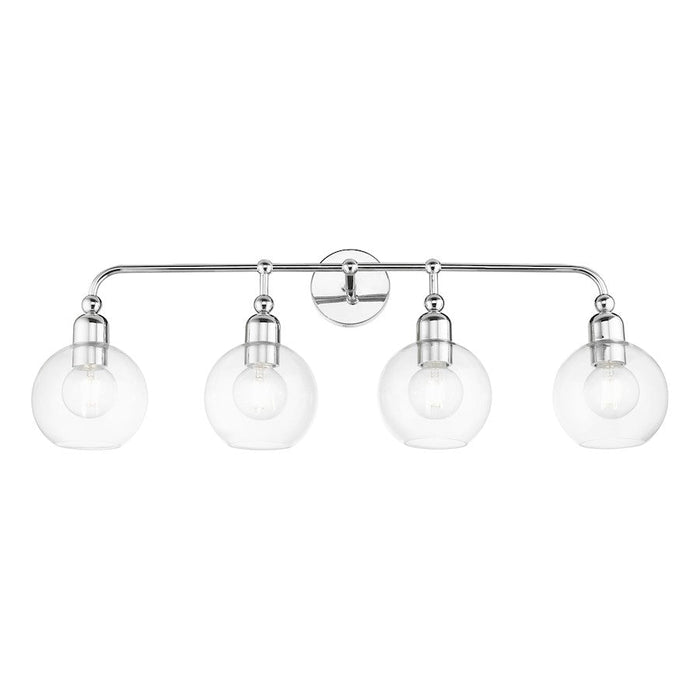 Livex Downtown 4 Light Large Sphere Vanity Sconce