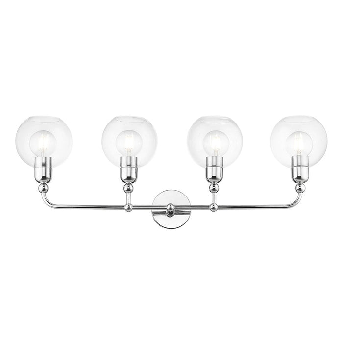 Livex Downtown 4 Light Large Sphere Vanity Sconce