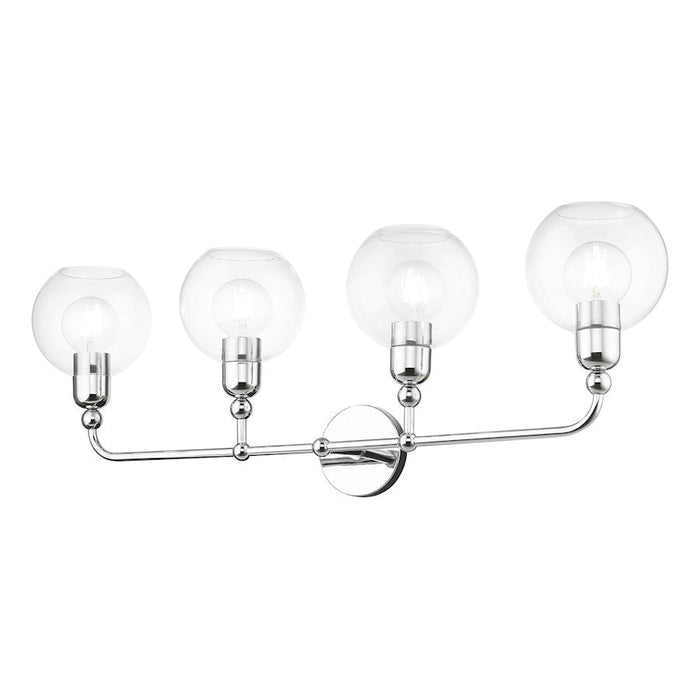 Livex Downtown 4 Light Large Sphere Vanity Sconce