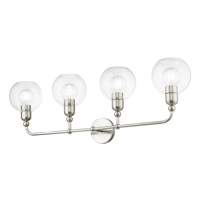 Livex Downtown 4 Light Large Sphere Vanity Sconce