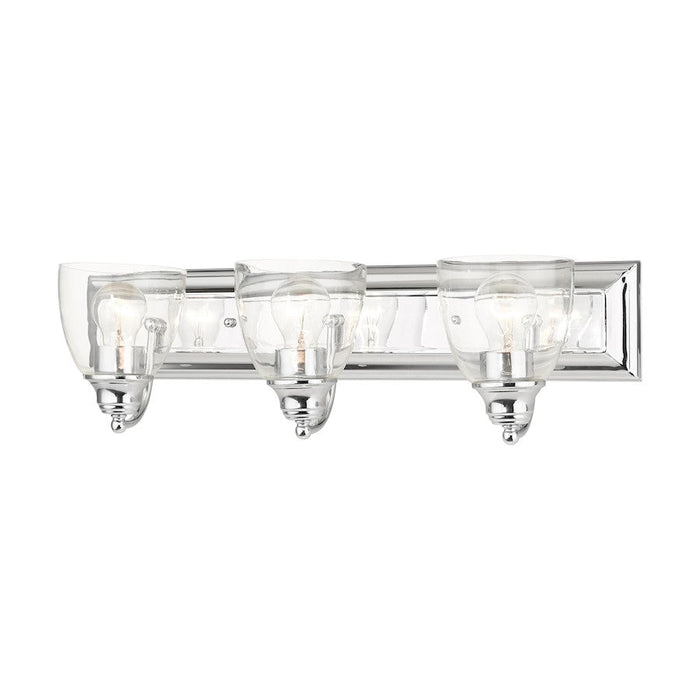 Livex Birmingham 3 Light Vanity Sconce, Polished Chrome - 17073-05