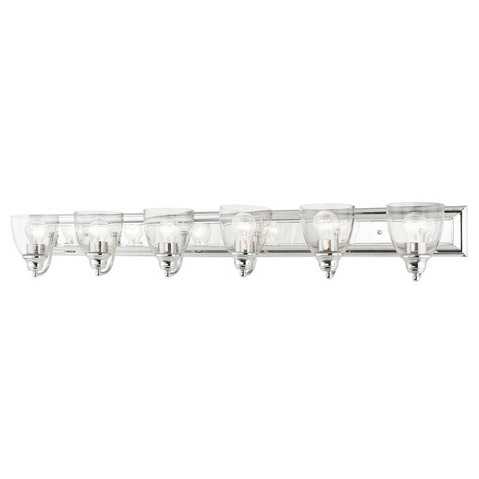 Livex Birmingham 6 Light Vanity Sconce, Polished Chrome - 17076-05