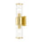 Livex Quincy 2 Light Vanity Sconce, Satin Brass/Clear Glass - 17142-12