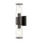 Livex Quincy 2 Light Vanity Sconce, Black Chrome/Clear Glass - 17142-46