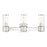 Livex Quincy 3 Light Vanity Sconce, Polished Chrome/Clear Glass - 17143-05