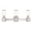 Livex Quincy 3 Light Vanity Sconce, Brushed Nickel/Clear Glass - 17143-91