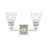 Livex Mission 2 Light Vanity Sconce, Polished Chrome/Clear Glass - 17172-05