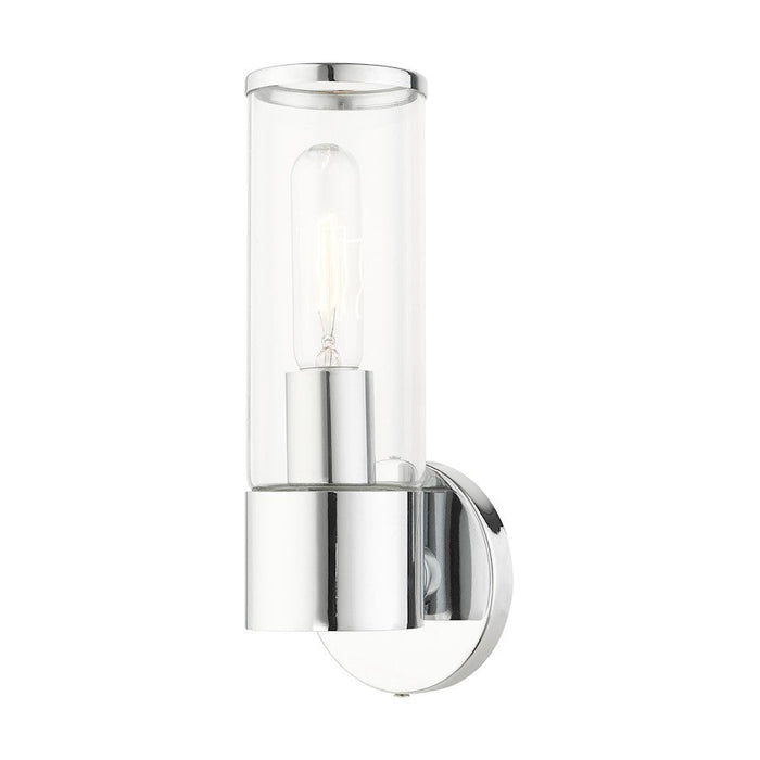 Livex Bancroft 1 Light ADA Wall Sconce, Polished Chrome - 17281-05