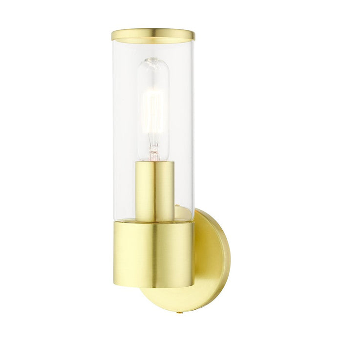 Livex Bancroft 1 Light ADA Wall Sconce, Satin Brass - 17281-12