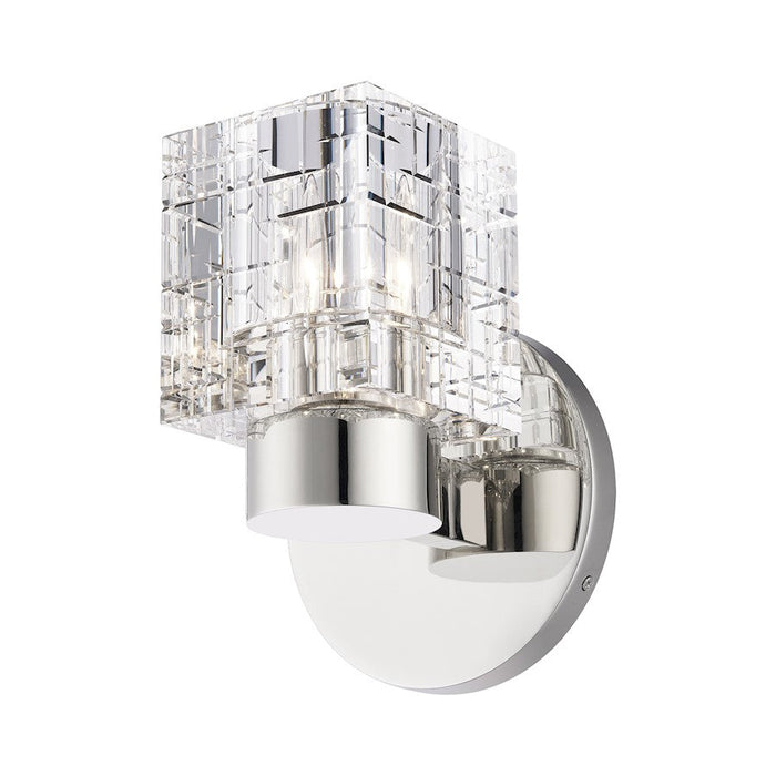 Livex Rotterdam 1 Light Crystal Single Sconce