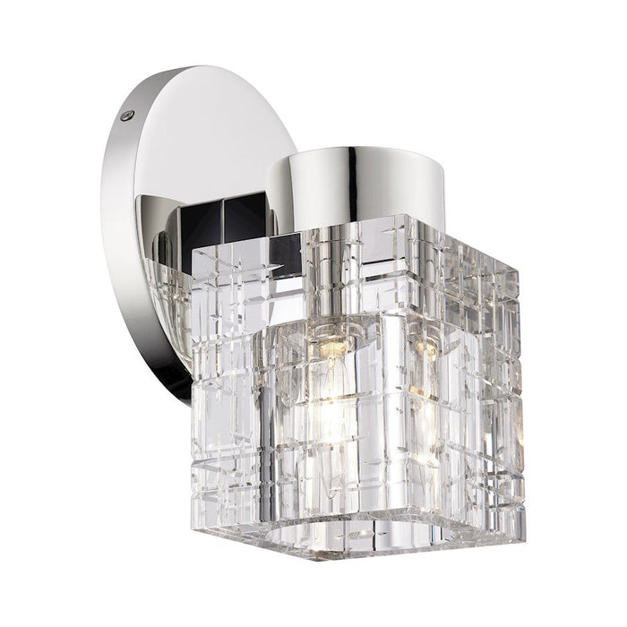 Livex Rotterdam 1 Light Crystal Single Sconce