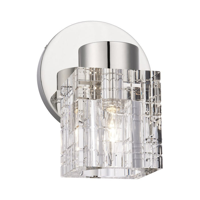 Livex Rotterdam 1 Light Crystal Single Sconce