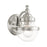 Livex Oldwick 1 Light Vanity Sconce, Brushed Nickel/Hand Blown Clear - 17411-91