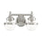 Livex Oldwick 2 Light Vanity Sconce, Brushed Nickel/Hand Blown Clear - 17412-91