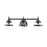 Livex Oldwick 3 Light Vanity Sconce, Polished Black Chrome/Clear - 17413-46