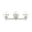 Livex Oldwick 3 Light Vanity Sconce, Brushed Nickel/Hand Blown Clear - 17413-91