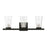 Livex Cityview 3 Light Vanity Sconce, Black/Brushed Nickel/Clear - 17623-04