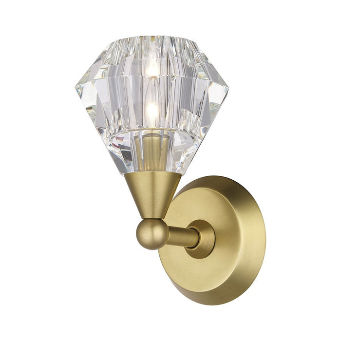 Livex Brussels 1 Light Crystal Single Sconce