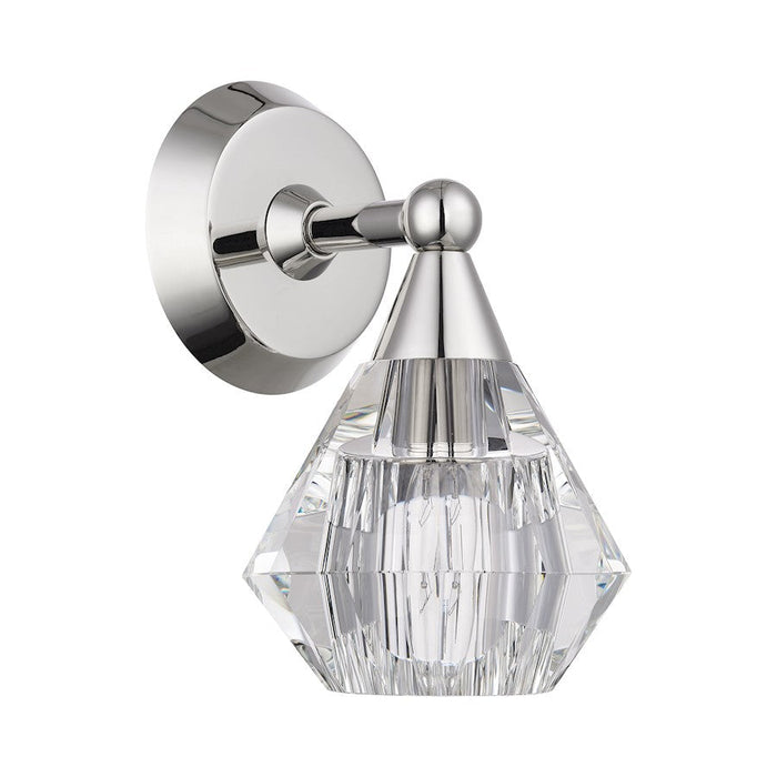 Livex Brussels 1 Light Crystal Single Sconce