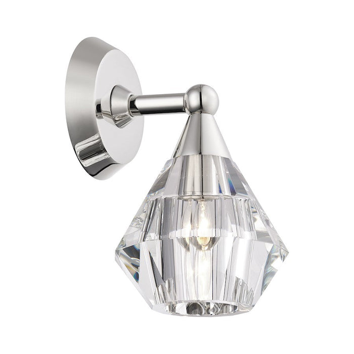 Livex Brussels 1 Light Crystal Single Sconce