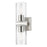 Livex Clarion 2 Light Vanity Sconce, Brushed Nickel/Clear - 18032-91