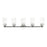 Livex Whittier 5 Light Large Vanity Sconce, Chrome/Hand Blown Clear - 18085-05