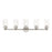 Livex Whittier 5 Light Large Vanity Sconce, Nickel/Hand Blown Clear - 18085-91