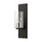 Livex Zurich 1 Light Wall Sconce, Black/Brushed Nickel/Clear Seeded