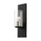 Livex Zurich 1 Light Wall Sconce, Black/Brushed Nickel/Clear Seeded