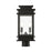 Livex Princeton 2 Light Outdoor Medium Post Lantern, Black/Chrome