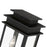 Livex Princeton 2 Light Outdoor Medium Post Lantern, Black/Chrome