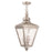 Livex Cambridge 3 Light Outdoor Pendant Lantern, Nickel/Clear Water - 2035-91