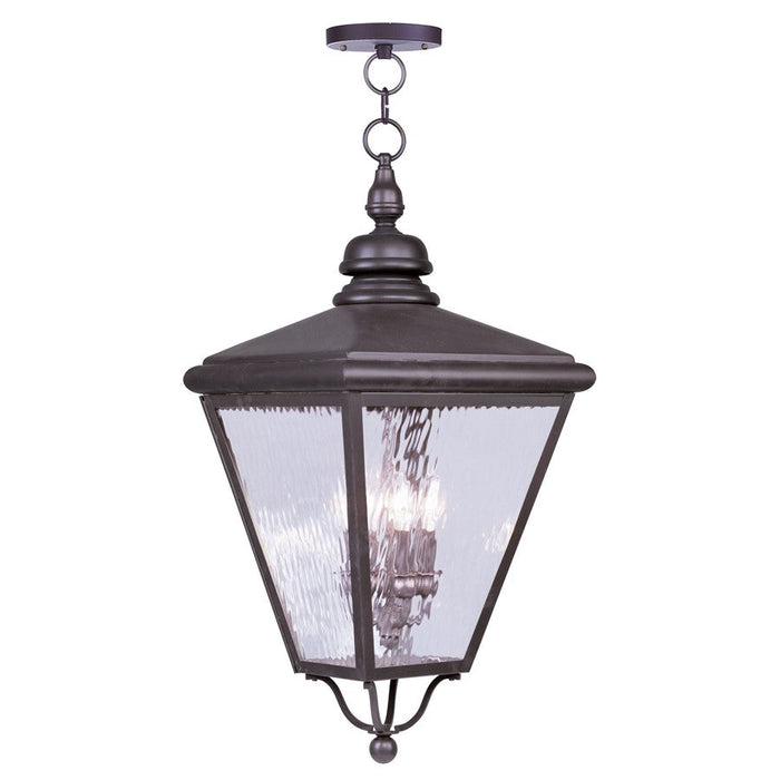 Livex Lighting Cambridge Outdoor Chain Hang, Bronze