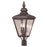 Livex Cambridge 3 Light Outdoor Post Top Lantern, Bronze/Clear Water - 20433-07