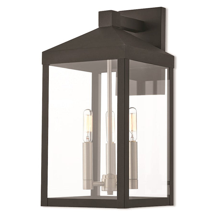 Livex Lighting Nyack 3 Light 17" Outdoor Wall Lantern