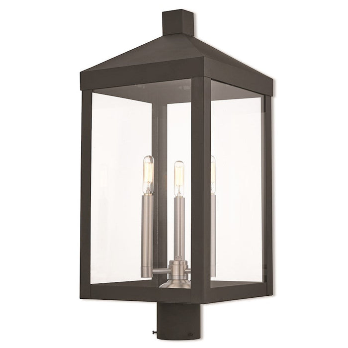 Livex Lighting Nyack 3 Light Outdoor Post Top Lantern