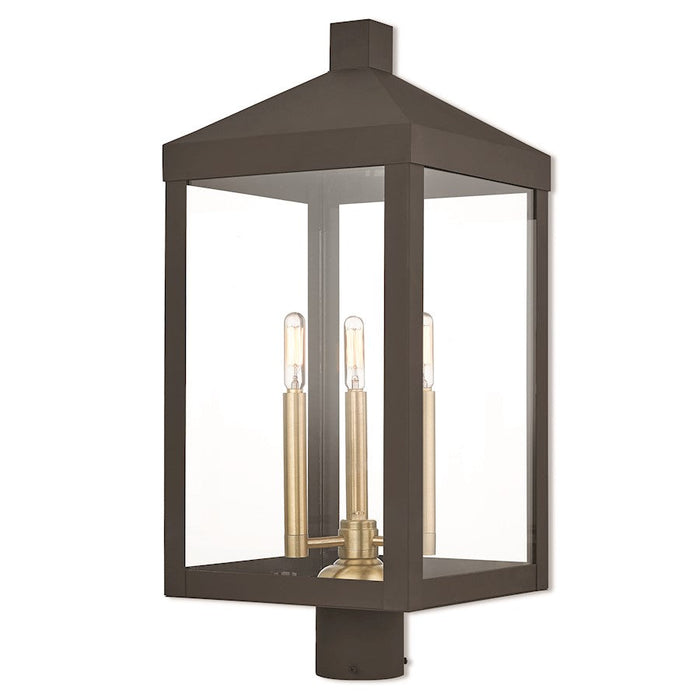 Livex Lighting Nyack 3 Light Outdoor Post Top Lantern