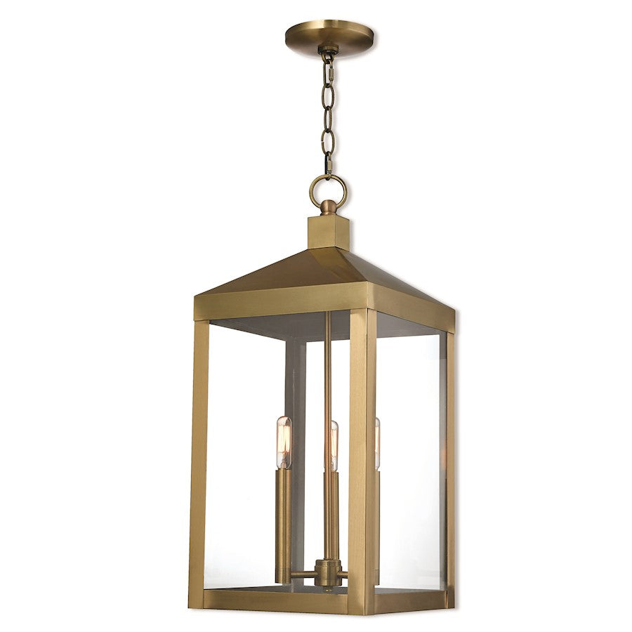 Livex Lighting Nyack 3 Light Outdoor Pendant Lantern