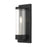 Livex Hillcrest 1 Light Outdoor Wall Lantern, Textured Black/Clear - 20721-14