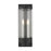 Livex Hillcrest Outdoor Wall Lantern, Textured Black/Clear